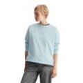 Sweatshirt MARC O'POLO DENIM "aus Organic Cotton" Gr. S, blau, Damen, Obermaterial: 100% Baumwolle, Sweatshirts