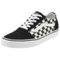 Sneaker VANS "Ward" Gr. 38,5, schwarz-weiß (schwarz, weiß) Schuhe Sneaker low Retrosneaker Skaterschuh