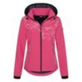 Softshelljacke LPO "MECATINA PEAK III WMN", Damen, Gr. 36 (S), lila (orchid), 100% Polyester, sportlich, körpernah, Langarm gerader Abschluss mit Gummizug, Jacken, mit abnehmbarer Kapuze