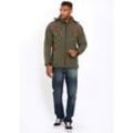 Softshelljacke ARCTIC SEVEN "ASPierr", Herren, Gr. 4XL, grün (olive), Obermaterial: 96% Polyester, 4% Elasthan; Innenmaterial: 100% Polyester, Jacken, sportliche Outdoor Funktionsjacke mit abnehmbarer Kapuze