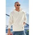 Hoodie JOHN DEVIN Gr. S (44/46), beige (creme), Herren, angeraute Sweatware, Obermaterial: 60% Baumwolle, 40% Polyester, unifarben, Sweatshirts, Langarm, Sweatshirt mit Rundhals und Kapuze, Baumwollmischung