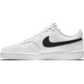 Sneaker NIKE SPORTSWEAR "COURT VISION LOW NEXT NATURE", Gr. 38,5, schwarz-weiß (weiß, schwarz, weiß), Synthetik, sportlich, Schuhe Sneaker low Skaterschuh, Design auf den Spuren des Air Force 1, Topseller