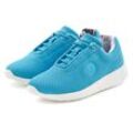 Sneaker LASCANA ACTIVE Gr. 35, blau (türkis) Damen Schuhe mit Wohlfühlinnensohle, Schnürhalbschuh, Freizeitschuh VEGAN