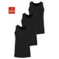 Tanktop H.I.S "Unterhemd für Herren", Herren, Gr. 4/S, schwarz, Jersey, Obermaterial: 100% Baumwolle, unifarben, Basic, Rundhals, Tops, mit Rundhals aus Baumwolle