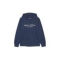 Sweatshirt MARC O'POLO "aus reiner Bio-Baumwolle" Gr. 140, blau Jungen Sweatshirts