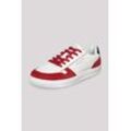 Sneaker SOCCX Gr. 37, rot (clear rot, weiß), Damen, Synthetik, Leder, Textil, mehrfarbig, Schuhe, mit Artwork