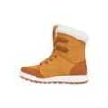 Stiefel MOLS "Hanfu", Gr. 36, braun, Rindsleder, Polyurethane, casual, Schuhe Snowboots, mit weichem Innenfutter aus Schafwolle