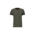 T-Shirt ALPHA INDUSTRIES "Alpha Industries Men - T-Shirts Dragon EMB T" Gr. XS, grün (dark olive) Herren Shirts