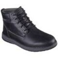 Schnürboots SKECHERS "GARLAN" Gr. 41, schwarz Herren Schuhe Schnürstiefel, Boots mit dämpfender Sohlentechnologie