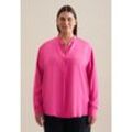 Klassische Bluse SEIDENSTICKER "Schwarze Rose" Gr. 50, bunt (rosa, pink) Damen Blusen Tunika Uni