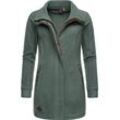 Parka RAGWEAR "Letrice Fleece" Gr. L (40), grün (tannengrün) Damen Jacken Sportliche Zip-Fleecejacke mit hohem Kragen