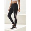 Funktionsleggings VIVANCE ACTIVE "-Sportleggings" Gr. XS (32/34), N-Gr, schwarz Damen Hosen mit breitem Komfortbund