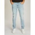 Slim-fit-Jeans TOMMY JEANS "AUSTIN SLIM TPRD" Gr. 33, Länge 34, blau (denim light) Herren Jeans schmal zulaufendes Bein