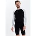 Radtrikot ELITE LAB "Bike Elite X1" Gr. L, schwarz-weiß (weiß, schwarz), Herren, 82% Polyester, 18% Elasthan, unifarben, Trikots, aus leichtgewichtigen und schnell trocknenden Materialien