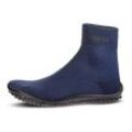 Barfußschuh LEGUANO "CLASSIC", Damen, Gr. L (42/43), blau (dunkelblau), Textil, sportlich, Schuhe Barfußschuh Schlupfboots Sockboots Sommerschuh, Bequemschuh, Komfortschuh, Flats, Schlupfboots mit dehnbarem Schaft