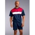 Shorty H.I.S Gr. 44/46, weiß (marine, rot, weiß) Herren Homewear-Sets mit breitem Streifen