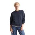 Sweatshirt MARC O'POLO DENIM "aus Organic Cotton" Gr. L, blau Damen Sweatshirts