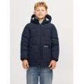 Steppjacke JACK & JONES JUNIOR "JJEOTTO PUFFER JACKET SN JNR" Gr. 128, blau (schwarz navy) Jungen Jacken