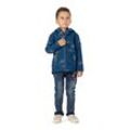 Softshelljacke SALT AND PEPPER "AOP Dino" Gr. 116, blau Jungen Jacken mit tollem Dino-Druck