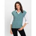 Pullunder INSPIRATIONEN "Pullunder" Gr. 52, blau (ozean, meliert) Damen Pullover