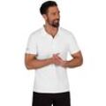 Poloshirt TRIGEMA "TRIGEMA aus Polyester mit Knopfleiste" Gr. L, weiß Herren Shirts