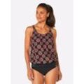 Tankini-Top FEEL GOOD, Damen, Gr. 40, Cup D, bunt (schwarz, rot, bedruckt), Elasthan, Polyamid, Bikini-Oberteile