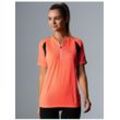 T-Shirt TRIGEMA "TRIGEMA Fahrradtrikot aus atmungsaktivem COOLMAX-Material" Gr. L, rot (powerred) Damen Shirts