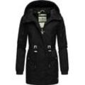 Outdoorjacke NAVAHOO "Neophee" Gr. S (36), schwarz, Damen, Obermaterial: 100% Polyester (recycelt), Futter: 100% Polyester (recycelt), Ärmelfutter: 100% Polyester (recycelt), Jacken, Damen Übergangs Parka aus recycelten Materialien