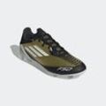 Fußballschuh ADIDAS PERFORMANCE "F50 LEAGUE MESSI FG/MG" Gr. 41, goldfarben (gold metallic, cloud weiß, core schwarz) Schuhe