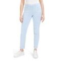 Stoffhose BETTY BARCLAY "Betty Barclay Casual-Hose Slim Fit" Gr. 34, Normalgrößen, blau (placid blau), Damen, Obermaterial: 64% Baumwolle, 33% Polyester, 3% Elasthan., Hosen, Passenabtrennung