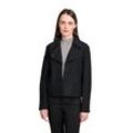 Jackenblazer BETTY & CO "Betty & Co Casual-Jacke mit Kragen" Gr. 46, schwarz, Damen, Obermaterial: 60% Viskose, 40% Wolle., Blazer, Material