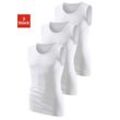 Muscleshirt H.I.S Gr. 3, weiß, Herren, Feinripp, Obermaterial: 100% Baumwolle. Melange in der Packung: 92% Baumwolle, 8% Polyester, Shirts, ohne Seitennähte optimale Passform