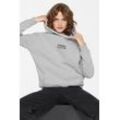 Kapuzensweatshirt HARLEM SOUL, Damen, Gr. L, grau, Material: 51% Baumwolle, 48% Polyester, 1% Elasthan, bedruckt, casual, lässig geschnitten, Rundhals, Sweatshirts, mit Baumwolle