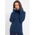 Fleecejacke BENCH. "FUNNEL" Gr. S (36), blau (navy), Damen, Fleece, Obermaterial: 100% Polyester, unifarben, Jacken