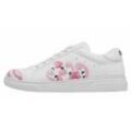 Sneaker DOGO "Damen Ace Sneakers Pink Paradise Vegan Damen / female" Gr. 36, Normalschaft, weiß Damen Schuhe Vegan