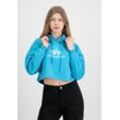 Hoodie ALPHA INDUSTRIES "Alpha Industries Women - Hoodies Basic COS Wmn" Gr. S, blau (blue lagoon) Damen Sweatshirts