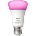 PHILIPS Hue White & Col. Amb. E27 Einzelpack 1100 LED Lampe Mehrfarbig