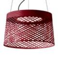 Foscarini Twiggy Grid LED-Hängeleuchte, karminrot