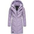 Steppmantel RAGWEAR "Natalka", Damen, Gr. S (36), lila (lavender), Außenmaterial: 100% Polyester, Innenfutter: 100% Polyester, Wattierung: 100% Polyester, modisch, tailliert ca. Mitte Oberschenkel, Langarm Ärmel ohne Ärmelschlitz Strickbündchen, Mäntel, stylischer, gesteppter Winterparka mit gefütterter Kapuze