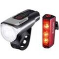 Sigma Fahrradbeleuchtung Set AURA 80 FL / Blaze Set LED akkubetrieben Schwarz