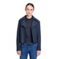 Jackenblazer BETTY & CO "Betty & Co Casual-Jacke mit Kragen" Gr. 40, blau (navy blau), Damen, Obermaterial: 60% Viskose, 40% Wolle., Blazer, Material