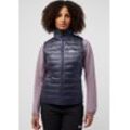 Daunenweste JACK WOLFSKIN "PASSAMANI DOWN VEST W", Damen, Gr. L (42/44), grau (graphite), Obermaterial: 100% Polyamid ; Futter: 100% Polyester; Füllung: 90% Entendaunen, 10% Federn, Westen