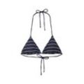 TOM TAILOR Damen Gestreiftes Bikini-Top, blau, Gestreift, Gr. 40