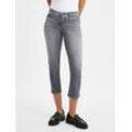 Cambio Jeans Damen Baumwolle, hellgrau