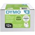 DYMO Etiketten Rolle Kombi-Pack 13186 S0722420 101 x 54 mm Papier Weiß 2640 St. Permanent haftend Versand-Etiketten, Namensschild-Etiketten