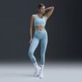 Nike Go 7/8-Leggings mit Taschen, starkem Halt und hohem Bund für Damen - Blau