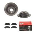 BREMBO Bremsensatz-Hinterachse COATED DISC LINE / STANDARD Bremsensatz, Scheibenbremse hinten rechts links voll 266mm für MITSUBISHI SAAB SUBARU ISUZU