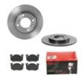 BREMBO Bremsensatz-Hinterachse COATED DISC LINE / STANDARD Bremsensatz, Scheibenbremse hinten rechts links voll 247mm für RENAULT PEUGEOT CITROËN HSV