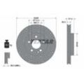 TEXTAR Bremsscheibe PRO+ vorne rechts links Gelocht 295mm für MERCEDES-BENZ 246421251207 A246421251207 A2464212512 92257505