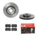 BREMBO Bremsensatz-Vorderachse COATED DISC LINE / STANDARD Bremsensatz, Scheibenbremse vorne rechts links Gelocht/innenbel. 330mm für MERCEDES-BENZ 44